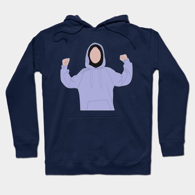 Strong Muslim Woman Hoodie by Jb Siham Art